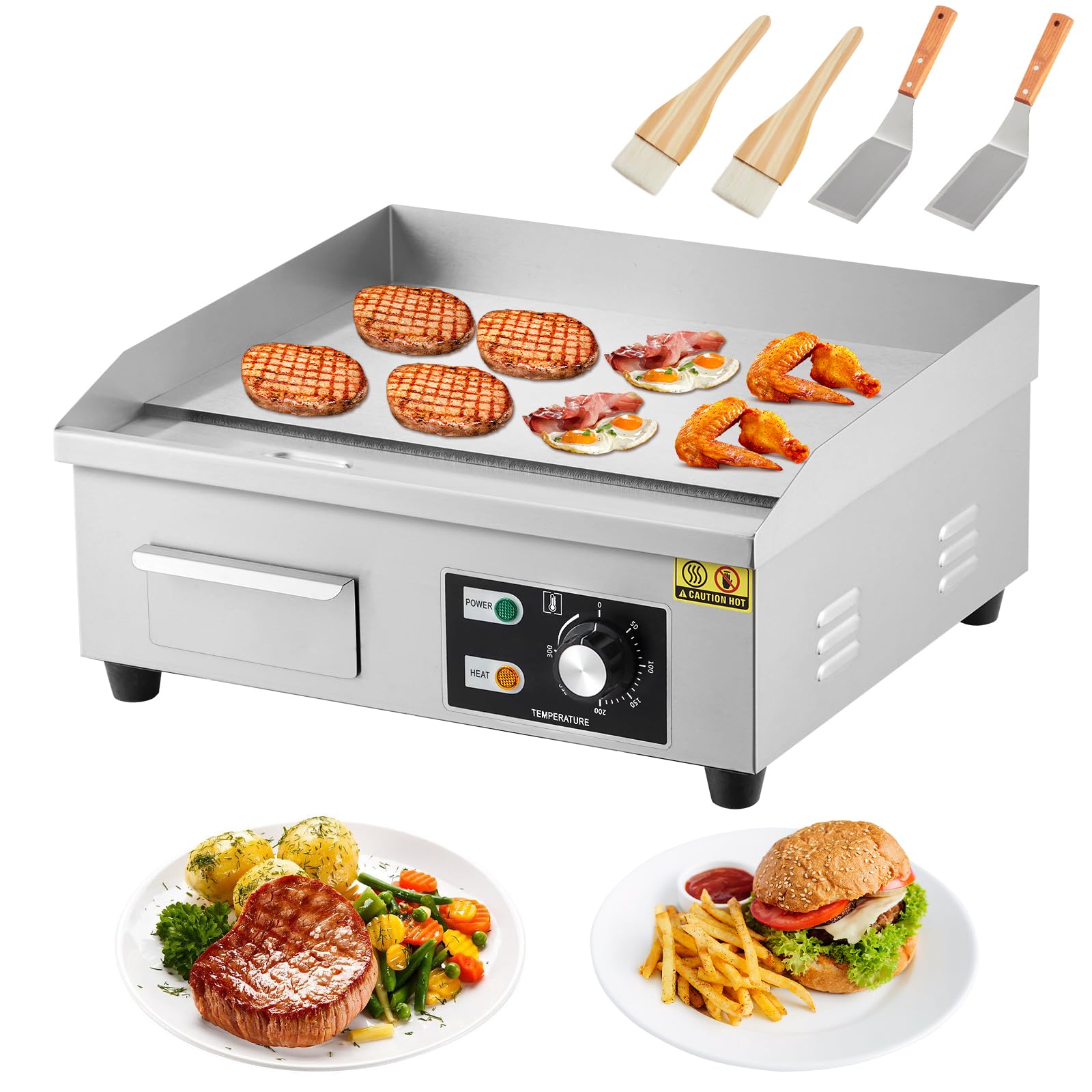 Amazon.com: GarveeHome 18 in Commercial Electric Griddle,110V